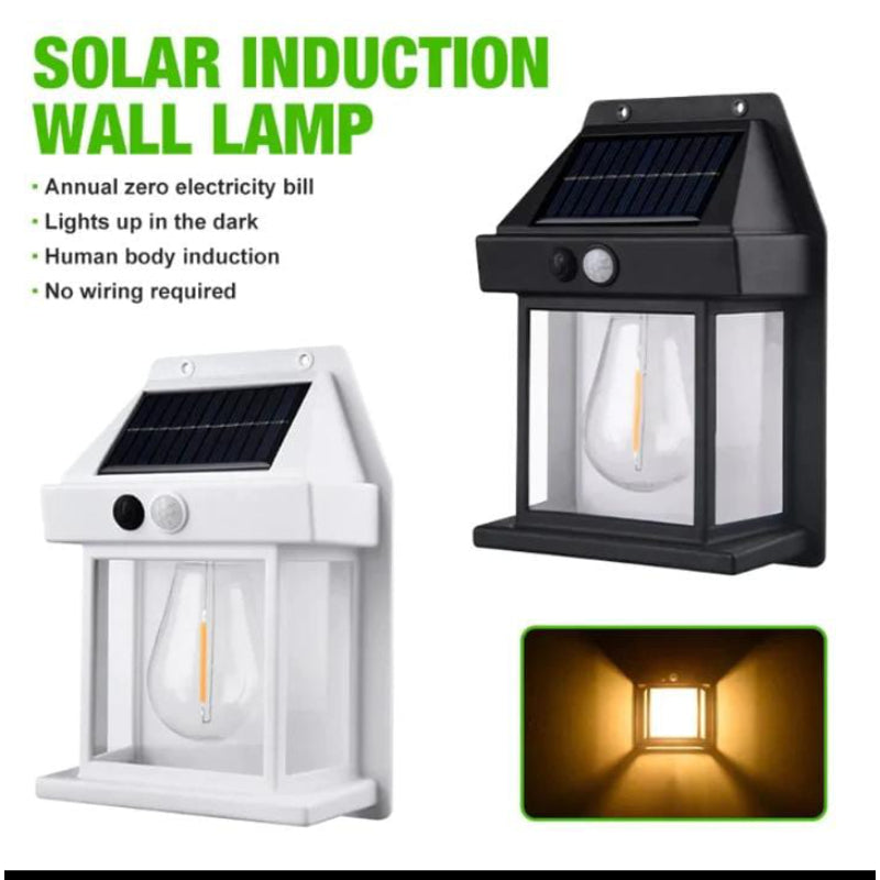 Mini Waterproof Solar Interaction Wall Lamp With Motion Sensor Security Light