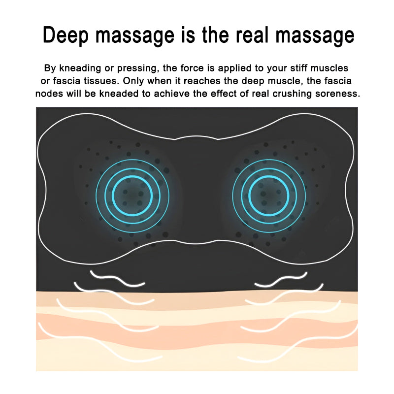 Pack of 2 Mini Electric Massage Sticks with 8 Modes and 19 Intensity Levels