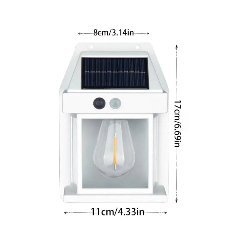 Mini Waterproof Solar Interaction Wall Lamp With Motion Sensor Security Light