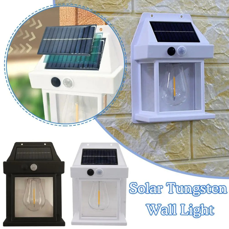 Mini Waterproof Solar Interaction Wall Lamp With Motion Sensor Security Light
