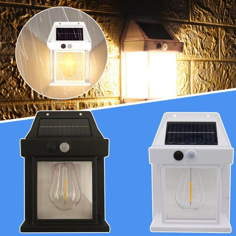 Mini Waterproof Solar Interaction Wall Lamp With Motion Sensor Security Light