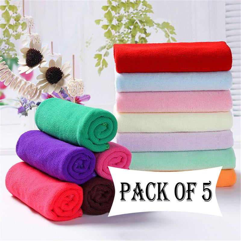 Pack Of 5 Pcs – 135*70cm Microfiber Bath Towels, Super Absorbent And Soft Care Towels