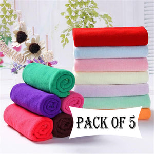 Pack Of 5 Pcs – 135*70cm Microfiber Bath Towels, Super Absorbent And Soft Care Towels