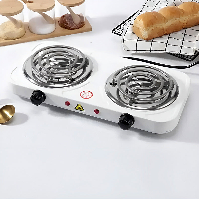 2000W Portable Dual Burner Electric Hot Plate with Temperature Control
