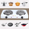 2000W Portable Dual Burner Electric Hot Plate with Temperature Control