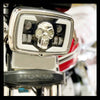 Skull Style LED Projector Headlight with DRL & Indicators – Perfect Fit for Honda CD70 / CG125