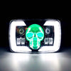 Skull Style LED Projector Headlight with DRL & Indicators – Perfect Fit for Honda CD70 / CG125