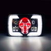 Skull Style LED Projector Headlight with DRL & Indicators – Perfect Fit for Honda CD70 / CG125