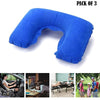 Pack of 3 Inflatable U-Shape Travel Neck Pillows