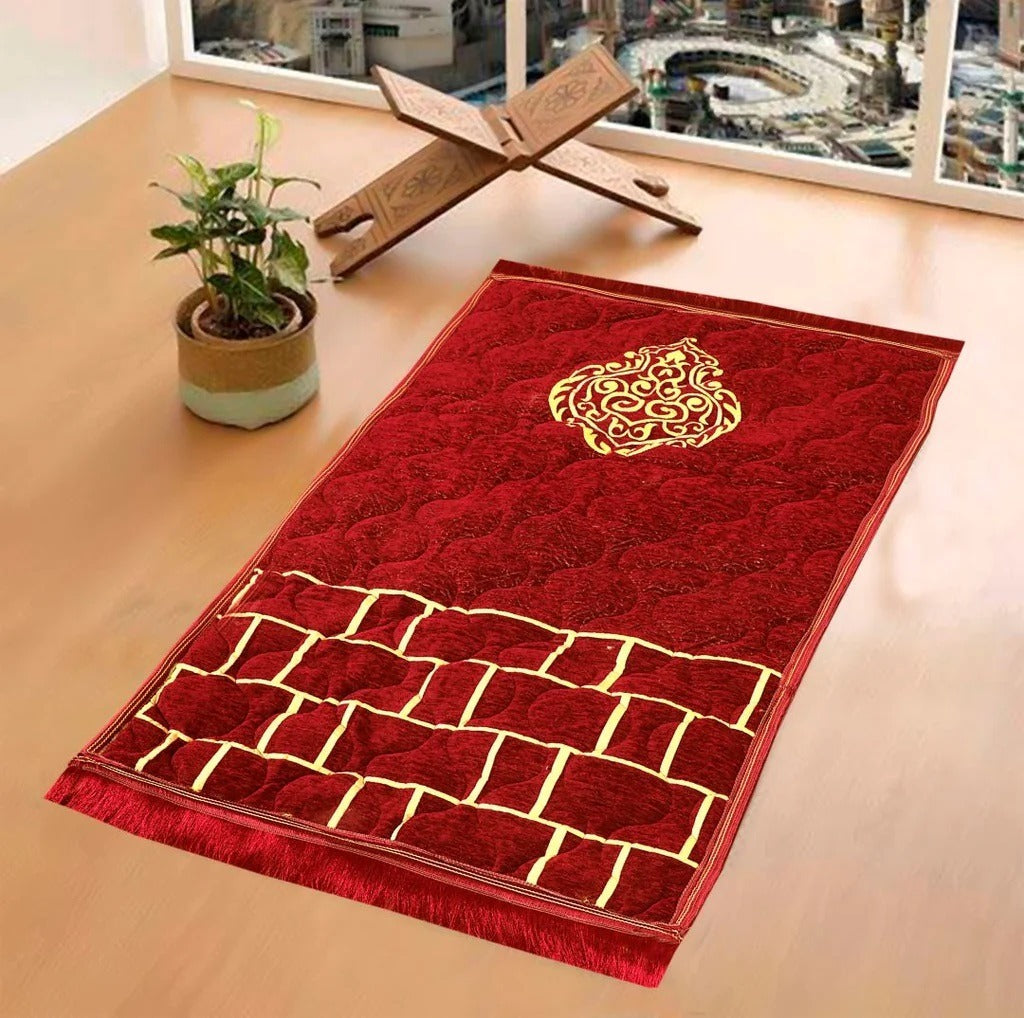 Super Soft Orthopedic Velvet Janamaz Prayer Rug