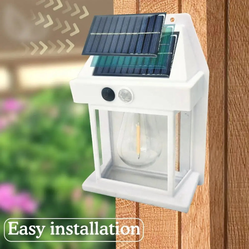 Mini Waterproof Solar Interaction Wall Lamp With Motion Sensor Security Light
